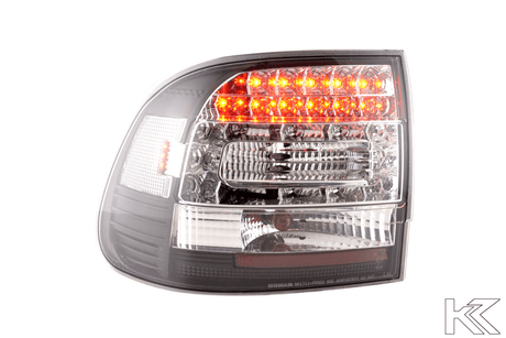 Porsche Cayenne Type (9PA) Black/Clear LED Taillights(2002-2006) - K2 Industries