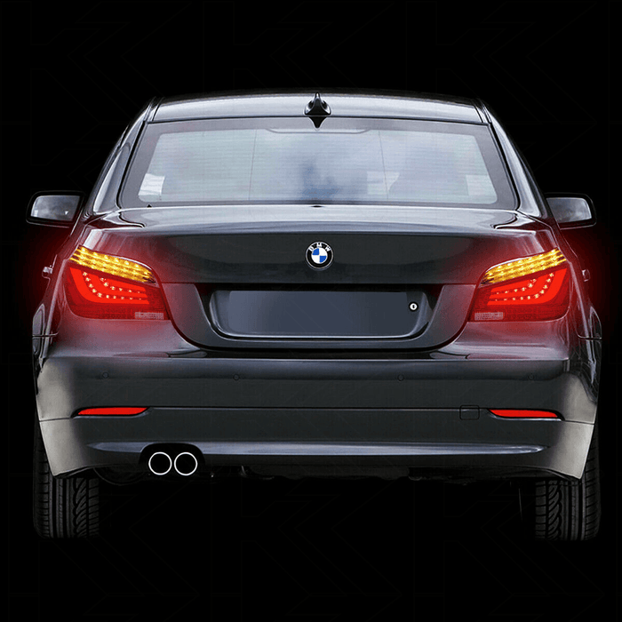 BMW 5-Series E60 LED Tube Bar Red/Smoked Tail Lights (08-10) - K2 Industries