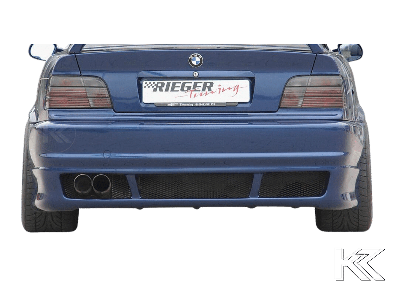 Rieger BMW E36 Vented Rear Skirt - E46 Look - K2 Industries