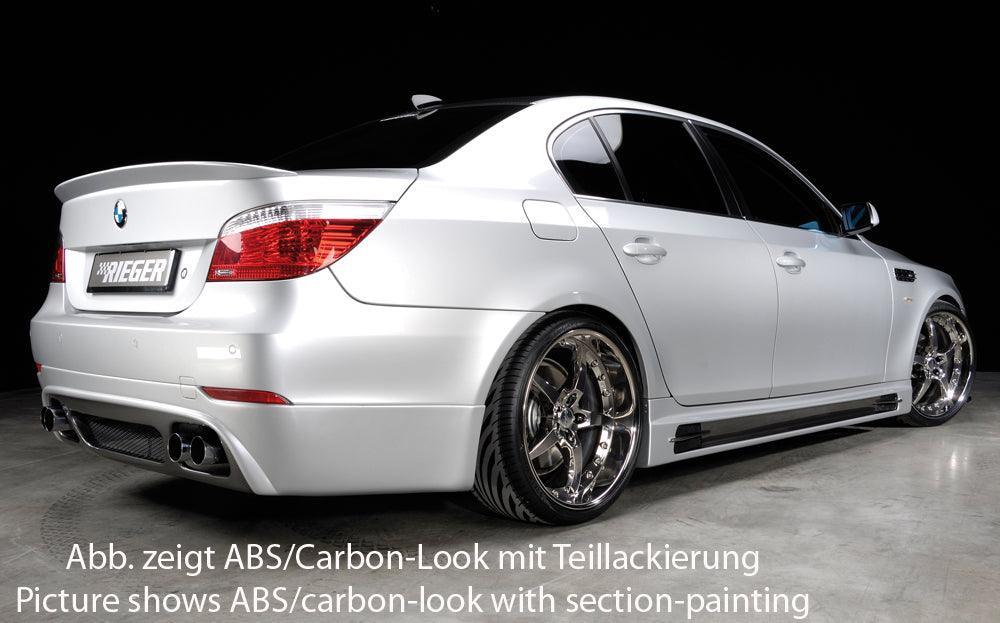 Rieger BMW E60 Sedan Vented Rear Skirt Extension - K2 Industries