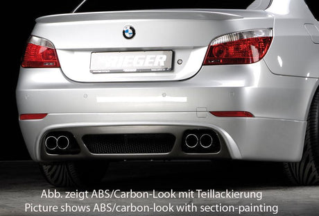 Rieger BMW E60 Sedan Vented Rear Skirt Extension - K2 Industries