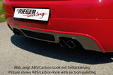 Rieger VW Golf 5 Rear Skirt Extension - Carbon Look - K2 Industries