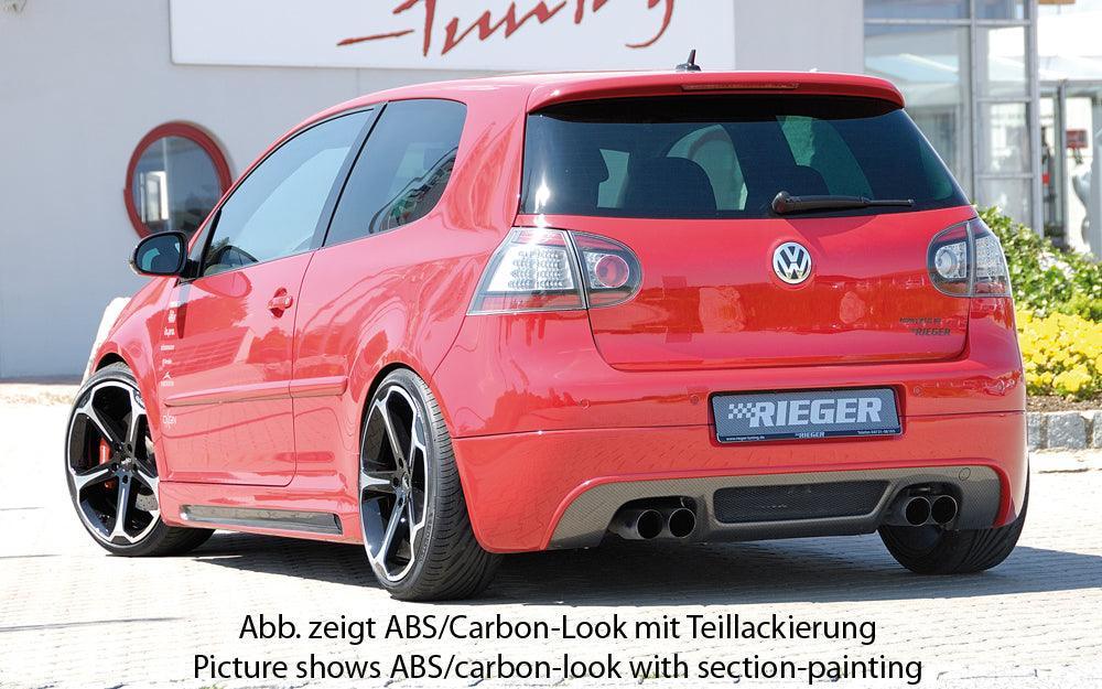 Rieger VW Golf 5 Rear Skirt Extension - Carbon Look - K2 Industries