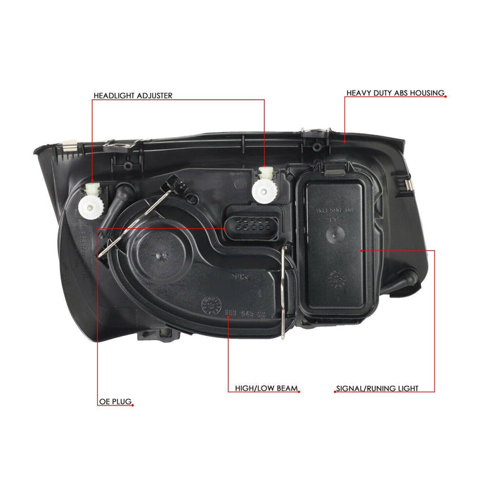 VW Jetta Mk4 Black OE Style Headlights (99-05) - K2 Industries