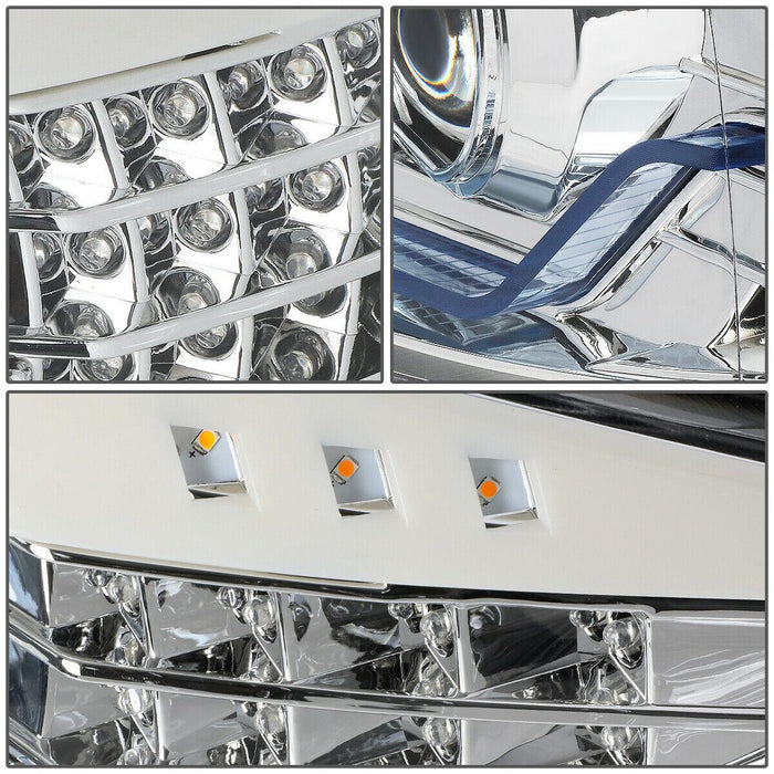 BMW 3-Series E90 Chrome 3D LED Halo Headlights -V2 - K2 Industries