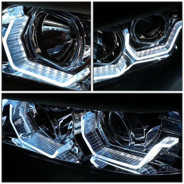 BMW 3-Series E90 Chrome 3D LED Halo Headlights -V2 - K2 Industries