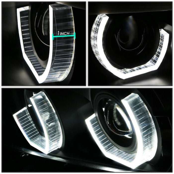 Audi A4 B5 Multi-Color Halo - Black DRL Headlights (96-01) - K2 Industries