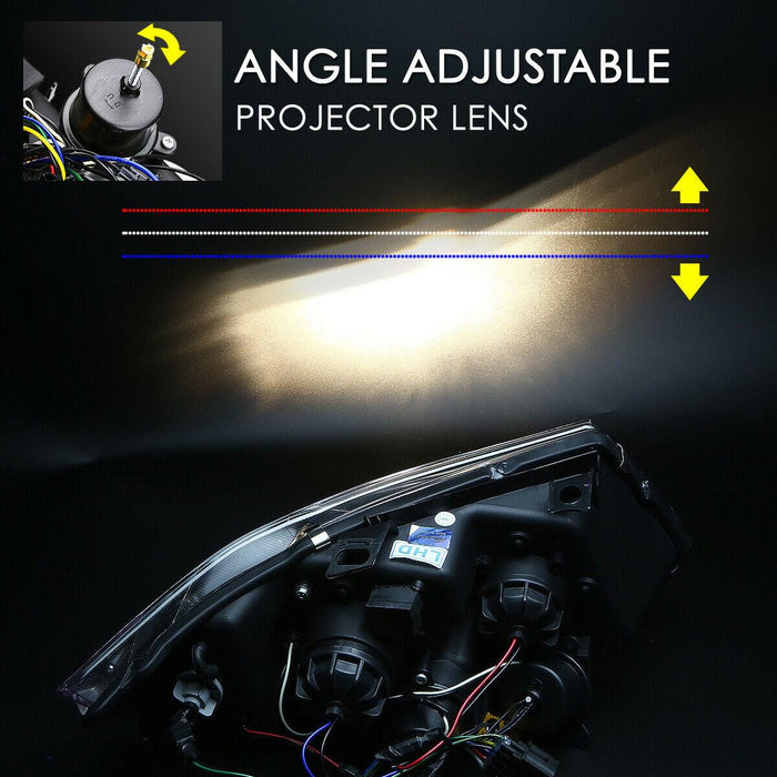 BMW 3-Series E90 Black 3D LED Halo Headlights -V2 - K2 Industries
