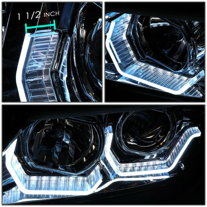 BMW 3-Series E90 Chrome 3D LED Halo Headlights -V2 - K2 Industries
