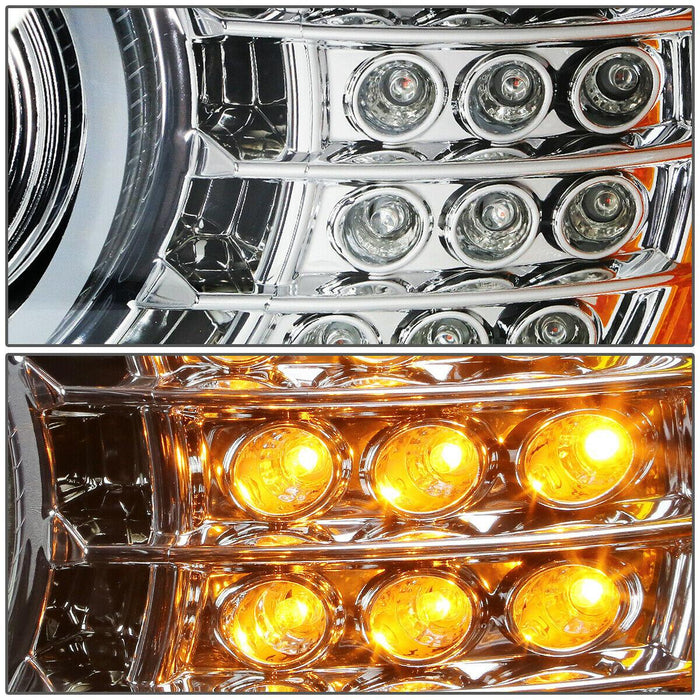 BMW 5-Series E39 Chrome 3D DRL Headlights (96-03) - K2 Industries