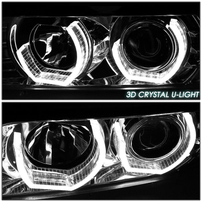 BMW 5-Series E39 Chrome 3D DRL Headlights (96-03) - K2 Industries