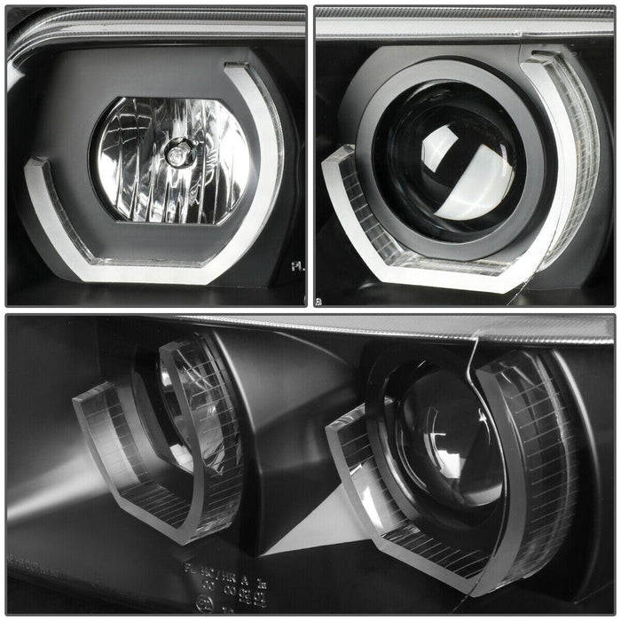 Audi A4 B5 Multi-Color Halo - Black DRL Headlights (96-01) - K2 Industries