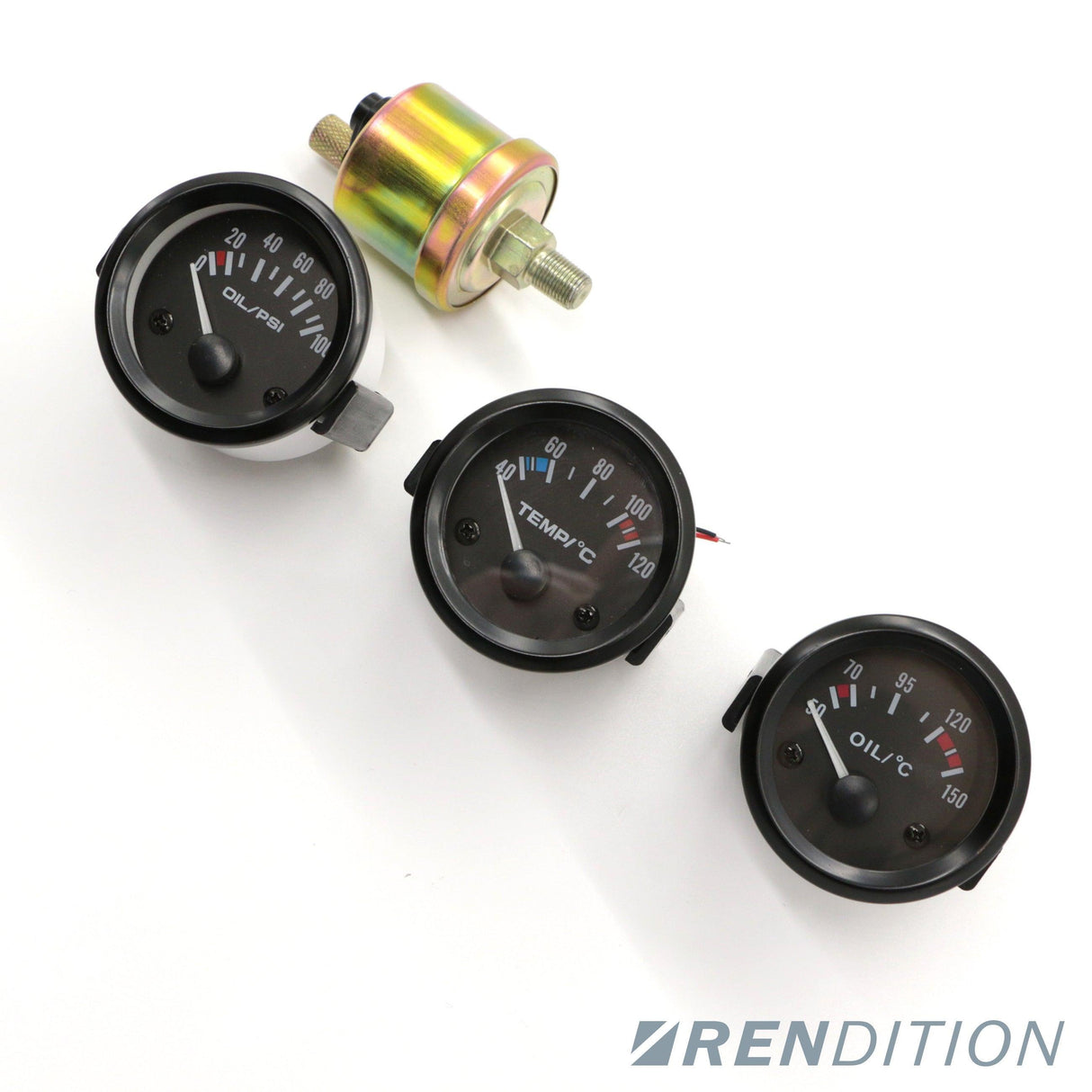 VDO STYLE GAUGE OIL TEMPERATURE WATER TEMP OIL PRESSURE GAUGE - K2 Industries