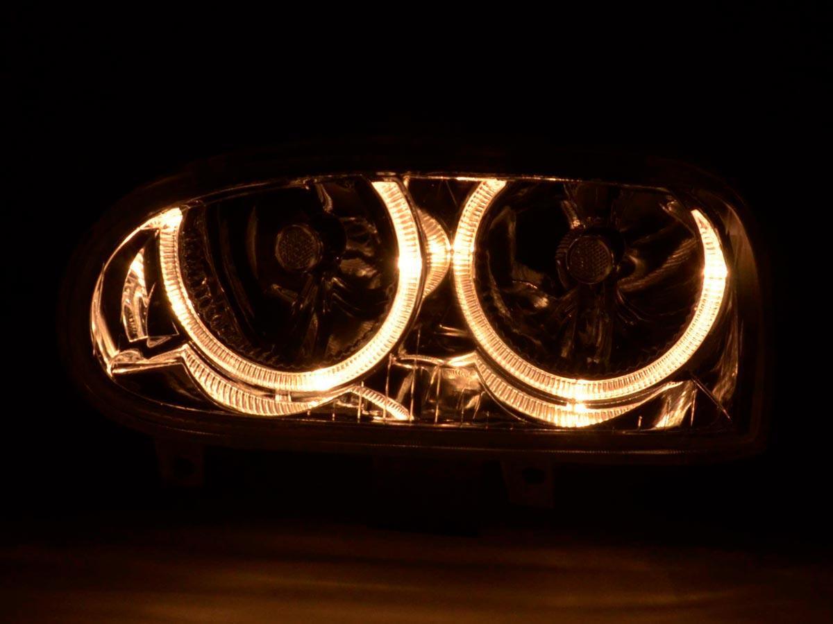 Volkswagen Golf 3 Type 1 HXO, 1 EXO Chrome Angel Eye Headlights (1991-1997) - K2 Industries