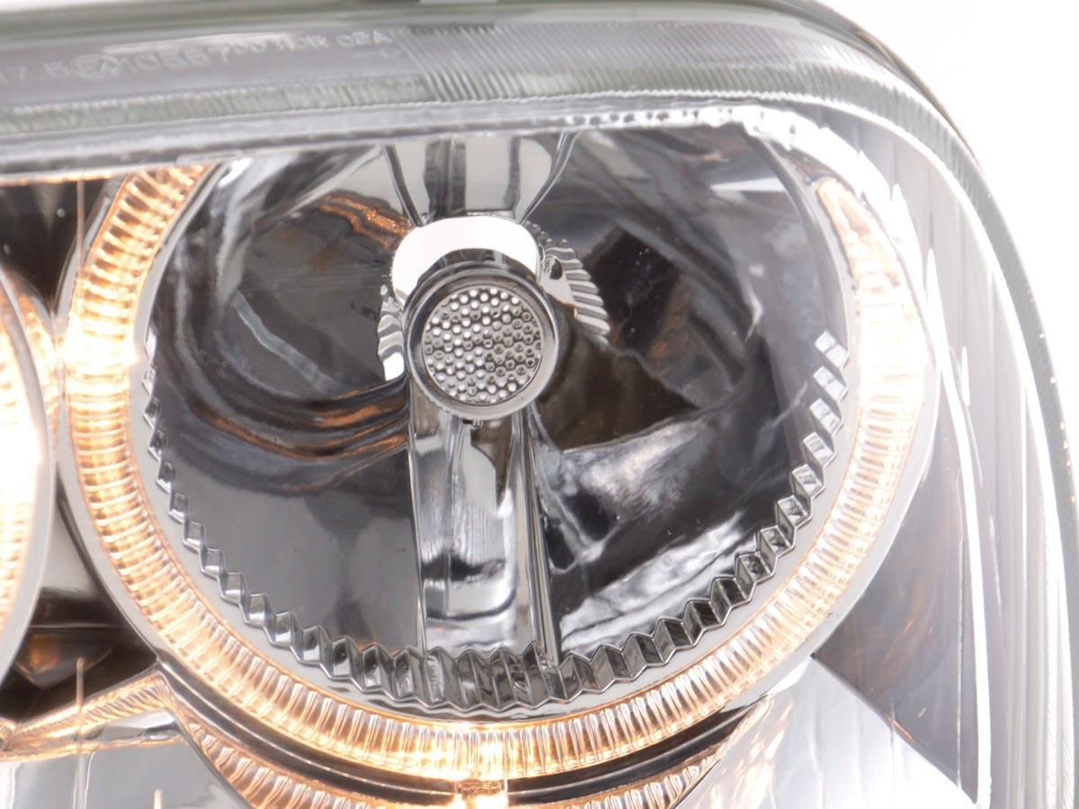 Volkswagen Golf 3 Type 1 HXO, 1 EXO Chrome Angel Eye Headlights (1991-1997) - K2 Industries