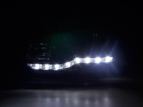 Volkswagen Golf 4 Black LED Headlights with Daytime Running Lights (1997 - 2003) - K2 Industries