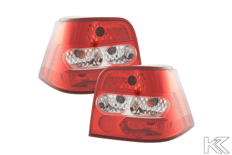Volkswagen Golf 4 Red LED Taillights Set (1998 - 2002) - K2 Industries
