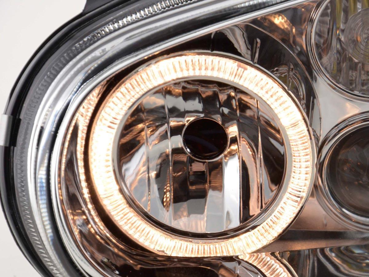 Volkswagen Golf 4 Type 1J Chrome Angel Eyes Headlights (1998-2003) - K2 Industries