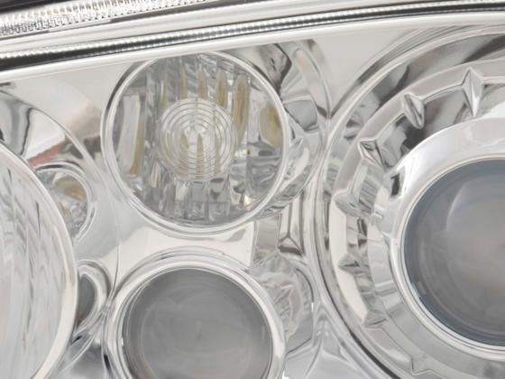 Volkswagen Golf 4 Type 1J Chrome Headlight Set (1998-2003) - K2 Industries