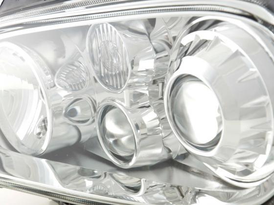 Volkswagen Golf 4 Type 1J Chrome Headlight Set (1998-2003) - K2 Industries