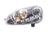 Volkswagen Golf 5 Chrome LED Headlights with Daytime Running Lights (2003 - 2008) - K2 Industries