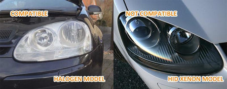 Volkswagen Golf 5 Chrome LED Headlights with Daytime Running Lights (2003 - 2008) - K2 Industries