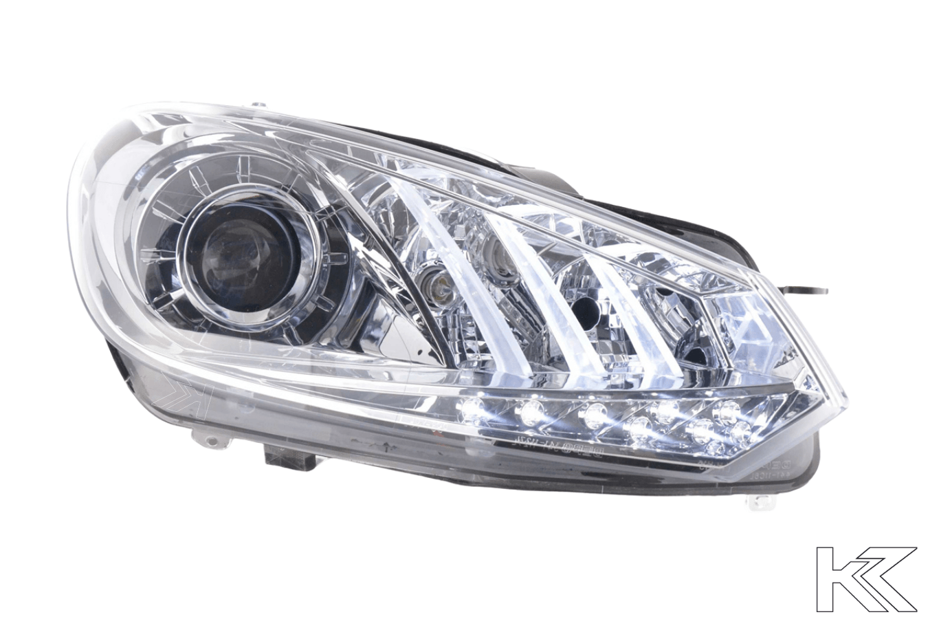 Volkswagen Golf 6 Chrome DRL Headlights (2008 - 2012) - K2 Industries