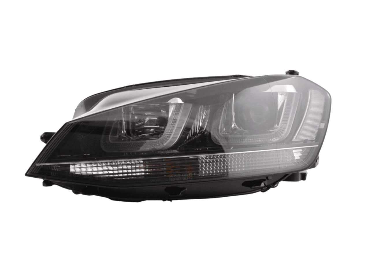 2x Phares LED adaptable sur Golf VII 7 look Facelift 7.5 bande Rouge GTI  12-17