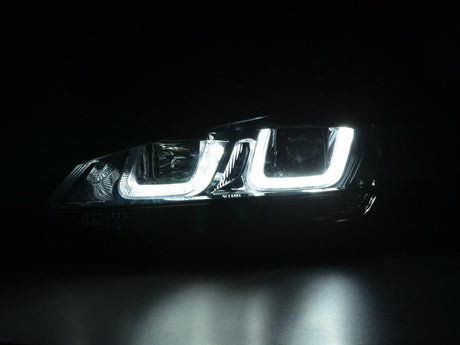Volkswagen Golf Mk7 Black LED Headlights - R Style Black (12-17) - K2 Industries