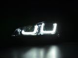 Volkswagen Golf Mk7 Black LED Headlights - R Style Chrome (12-17) - K2 Industries
