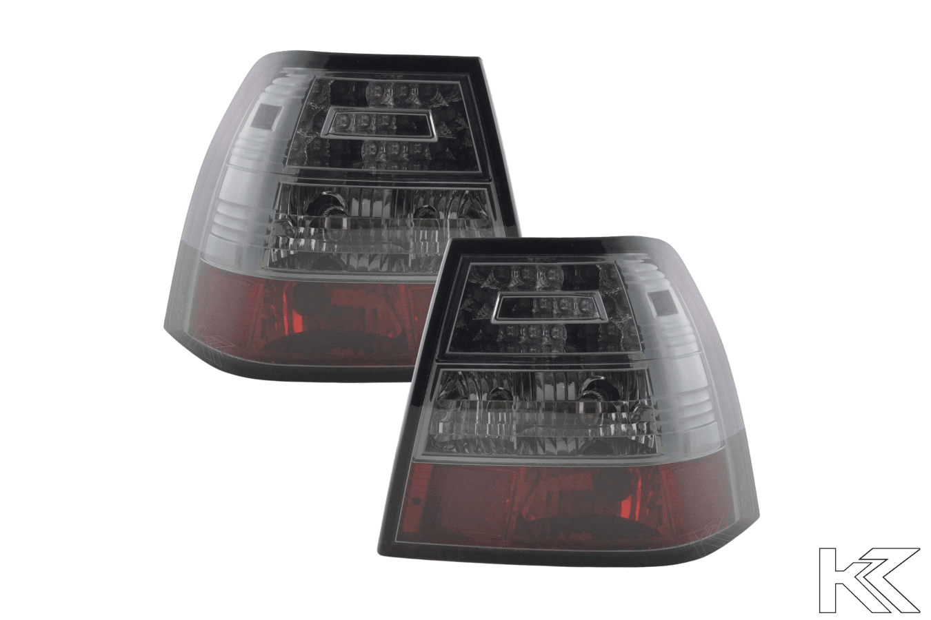 Volkswagen Jetta Mk4 (Bora) Type 1J Chrome Smoke LED Taillights Set (1998 - 2003) - K2 Industries