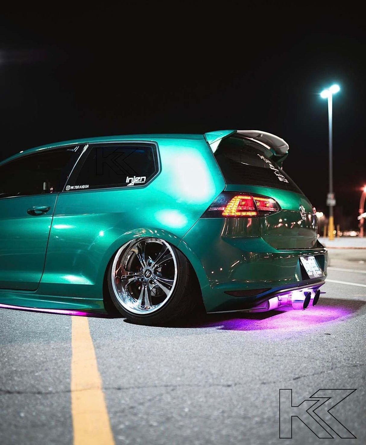 Volkswagen MK7 Golf/GTI/R - Black/Smoke LED Tail Lights (2012-2017) - K2 Industries