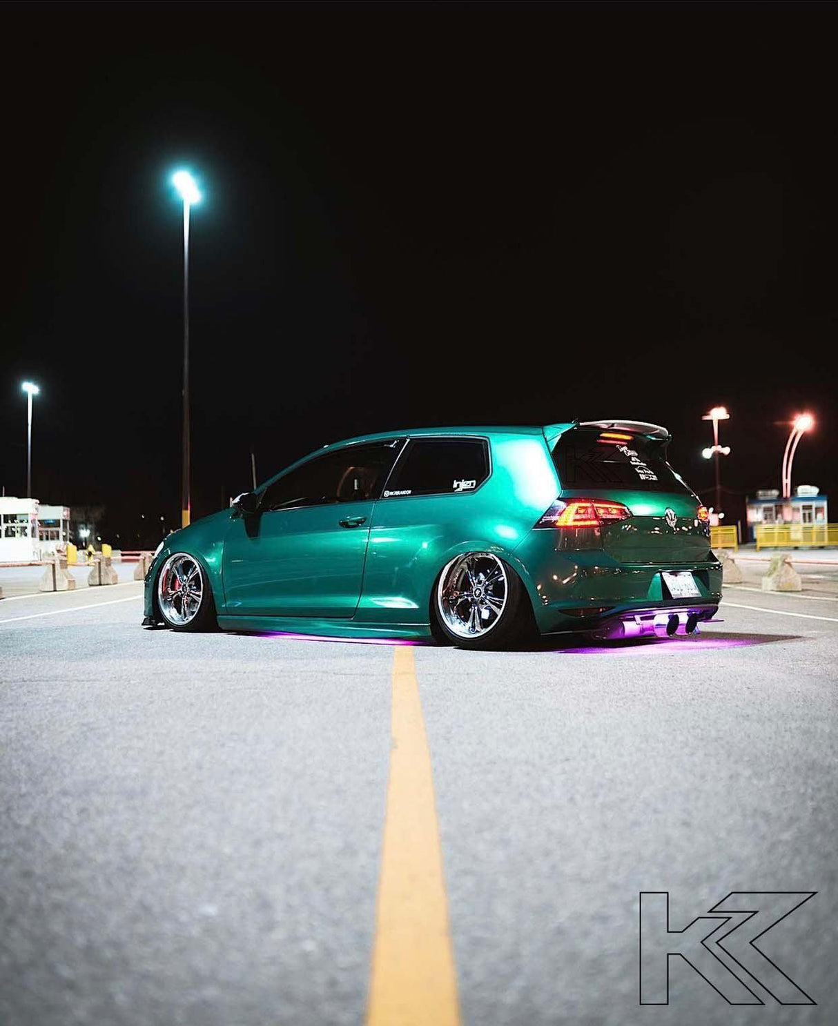Volkswagen MK7 Golf/GTI/R - Black/Smoke LED Tail Lights (2012-2017) - K2 Industries