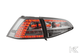 Volkswagen MK7 Golf/GTI/R - Chrome/Smoke LED Tail Lights For Halogen Models (2012-2017) - K2 Industries
