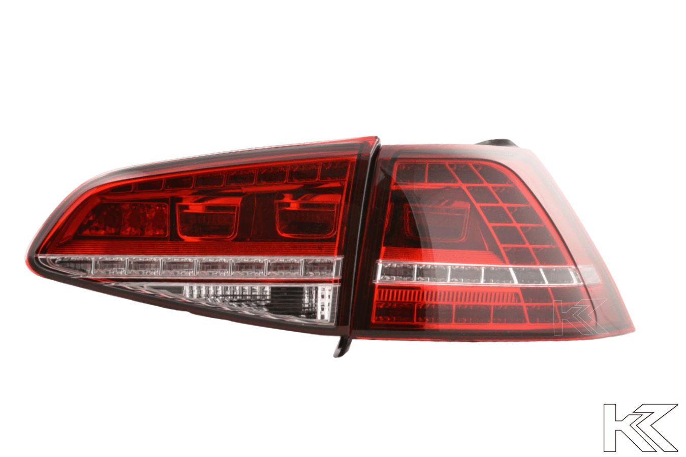 Volkswagen MK7 Golf/GTI/R Red LED Tail Lights (12-17) - K2 Industries