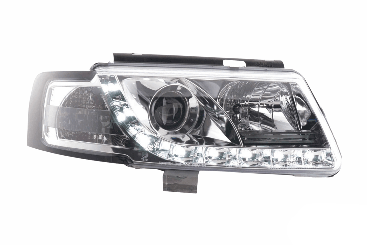 Volkswagen Passat (B5 / 3B) Chrome LED Headlights with Daytime Running Lights (1997 - 2000) - K2 Industries