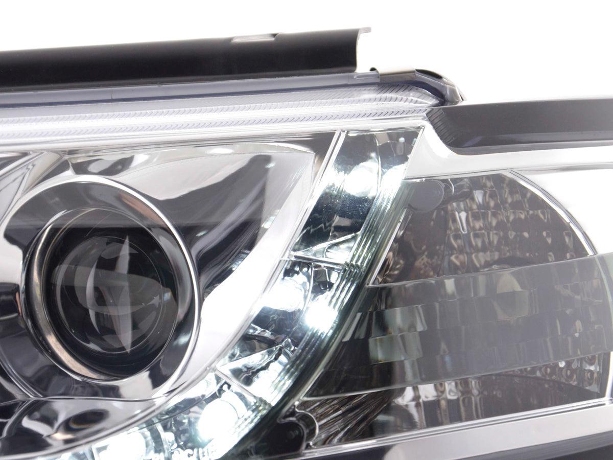 Volkswagen Passat (B5 / 3B) Chrome LED Headlights with Daytime Running Lights (1997 - 2000) - K2 Industries