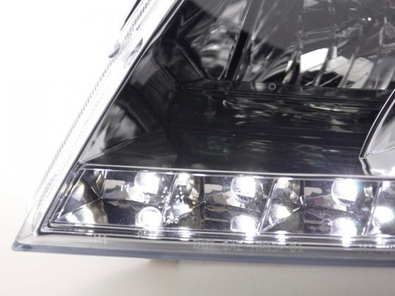Volkswagen Passat (B5 / 3BG) Chrome LED Headlights with Daytime Running Lights (2000 - 2005) - K2 Industries