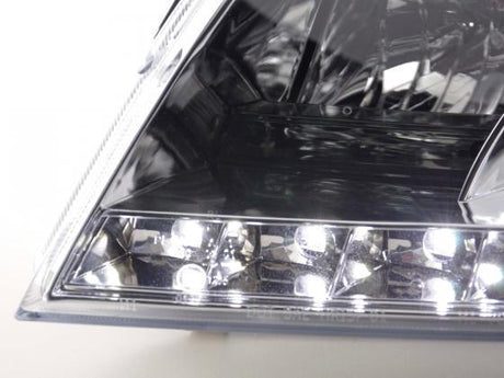 Volkswagen Passat (B5 / 3BG) Chrome LED Headlights with Daytime Running Lights (2000 - 2005) - K2 Industries