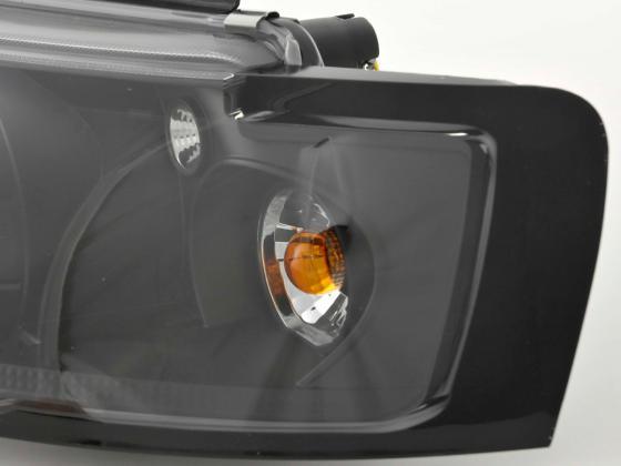 Volkswagen Passat Type 3B 97-00 Black Headlight Set - K2 Industries