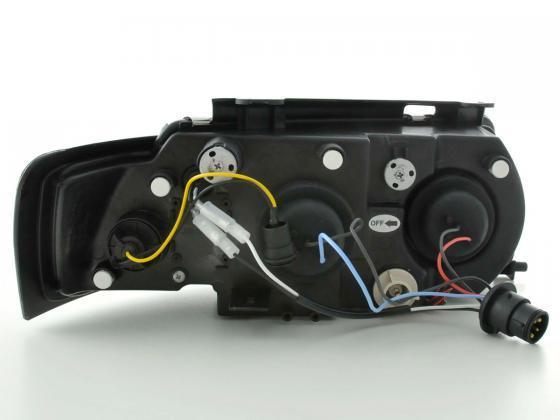 Volkswagen Passat Type 3B 97-00 Black Headlight Set (1997-2000) - K2 Industries