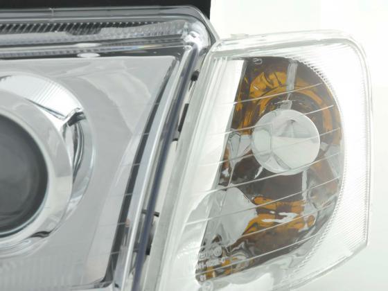 Volkswagen Passat Type 3B Chrome Headlight Set 1997-2000 - K2 Industries