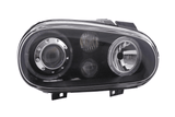 VW Golf 4 (1J) OE+ Black Angel Eyes Headlights- (1998-2003) - K2 Industries