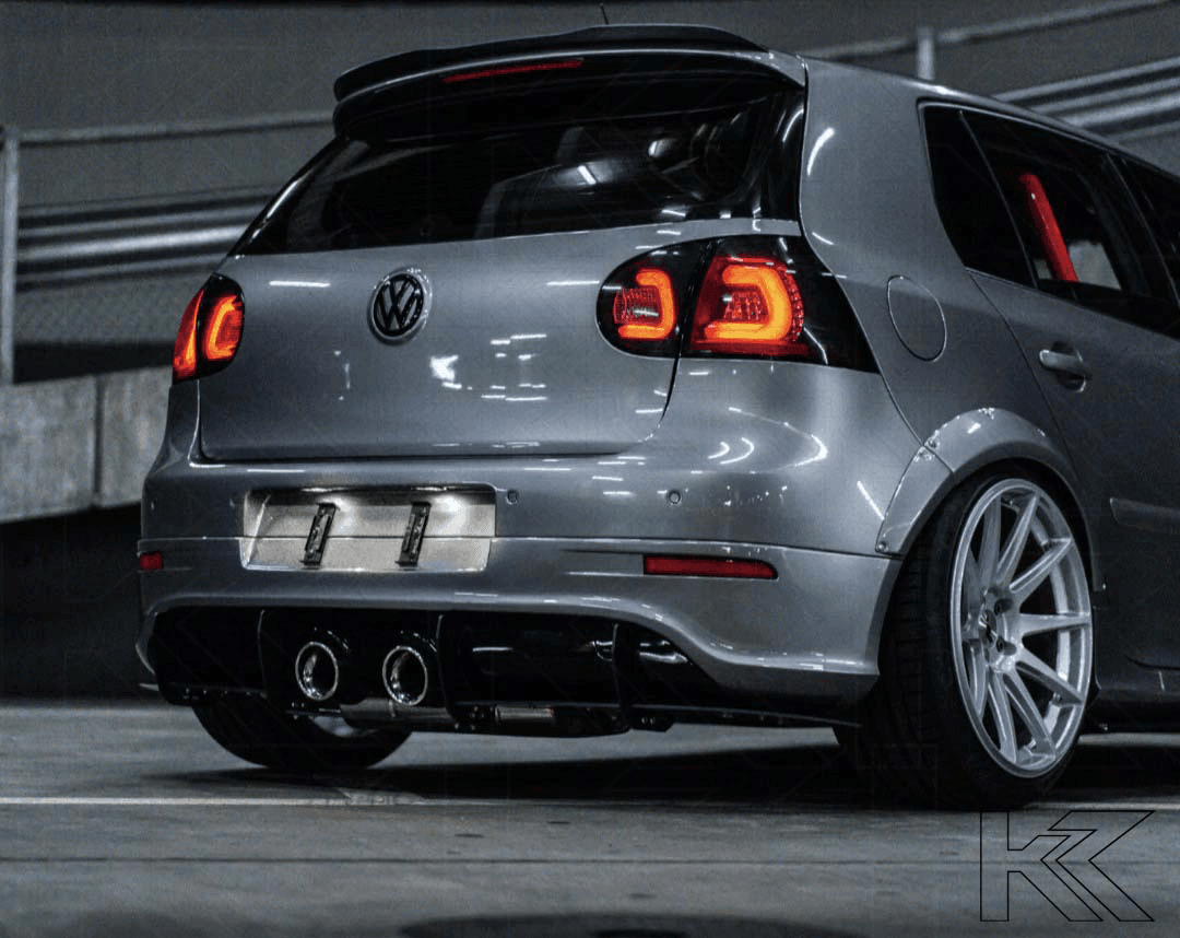 VW Golf 5 Mk5 Black LED Tail Lights (2003-2008) - K2 Industries