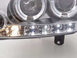 VW Golf 5 (Mk5) Chrome LED Angel Eye Headlights - (2003-2008) - K2 Industries
