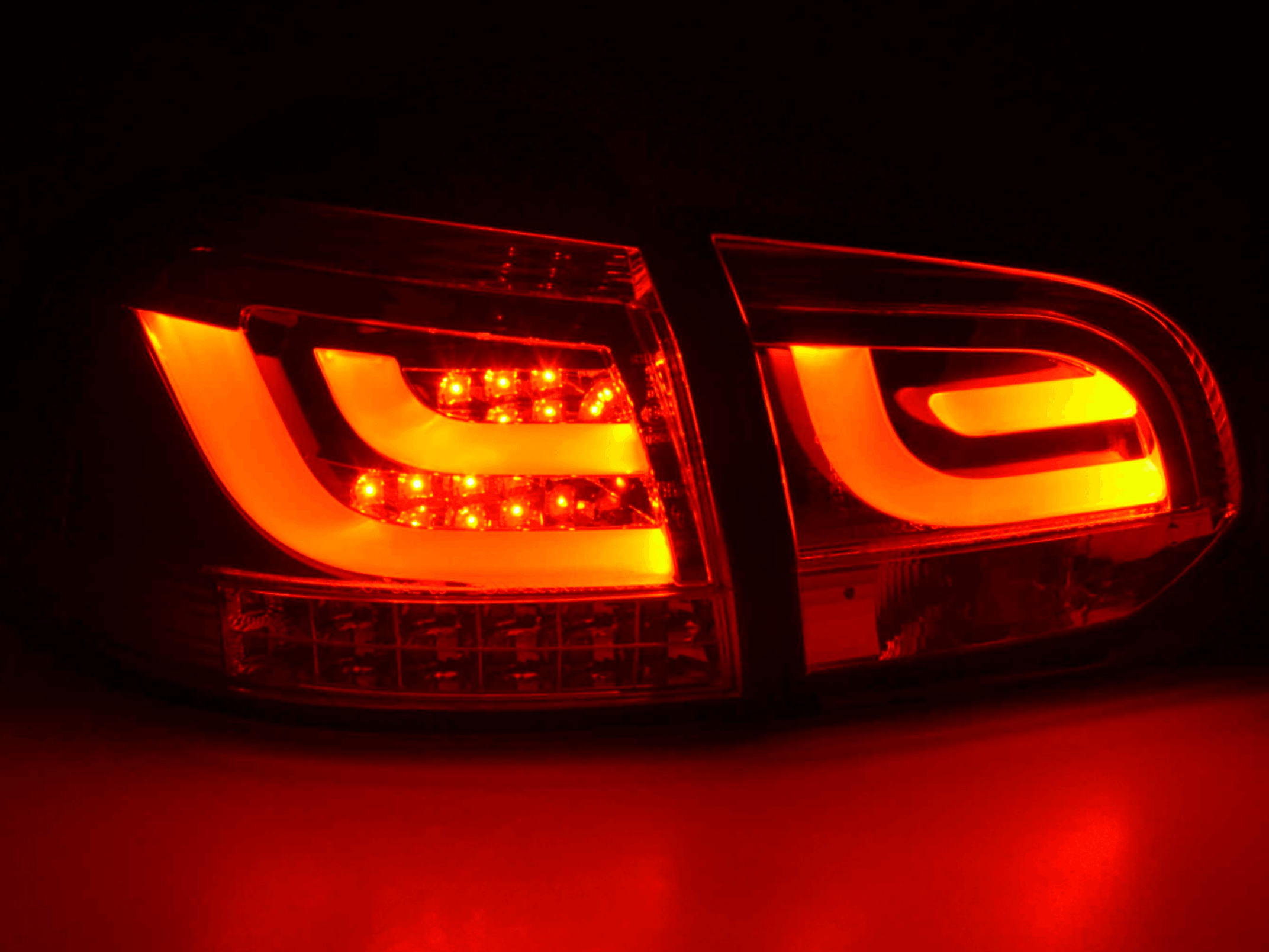 VW Golf Mk6 GTI LED Bar Clear Tail Lights V1 LED Indicators (08-12) - K2 Industries