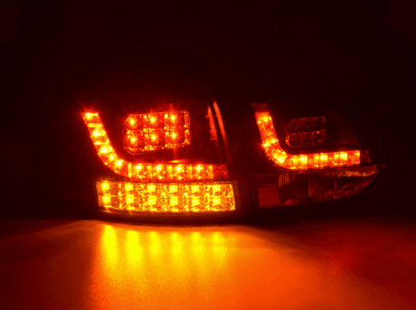 VW Golf Mk6 GTI LED Black Tail Lights V2 LED Indicators (2008-2014) - K2 Industries