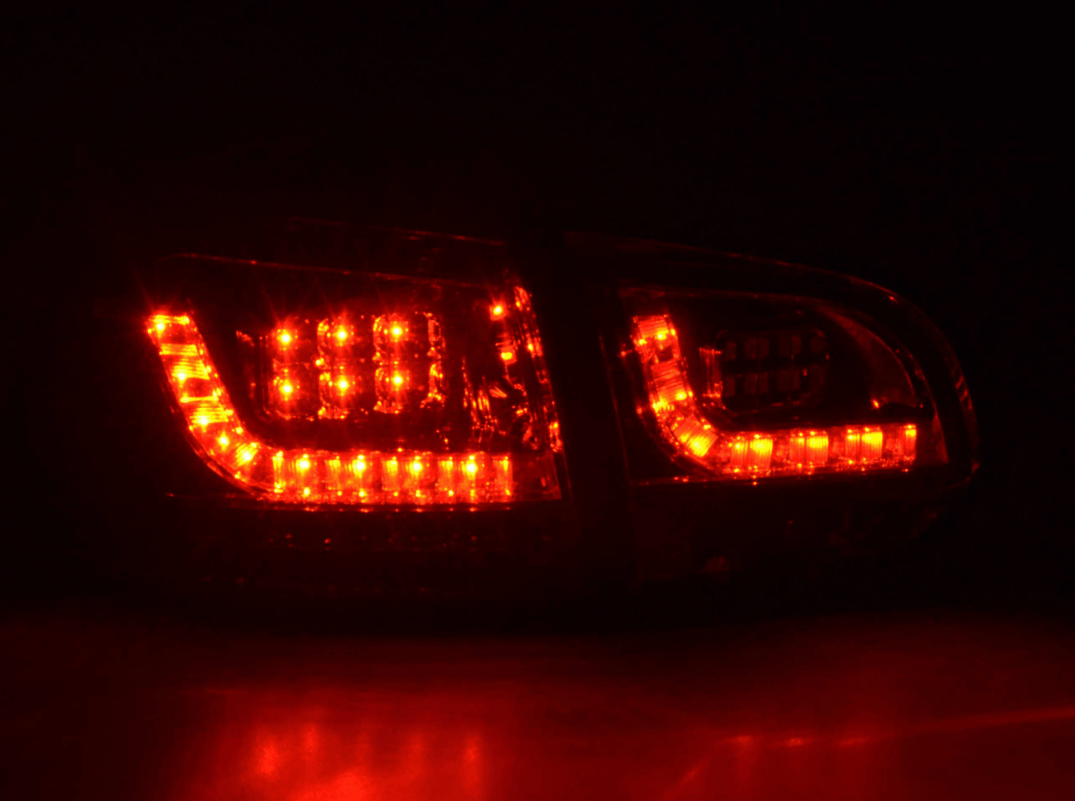 VW Golf Mk6 GTI LED Clear Smoked Tail Lights V2 LED Indicators (08-12) - K2 Industries