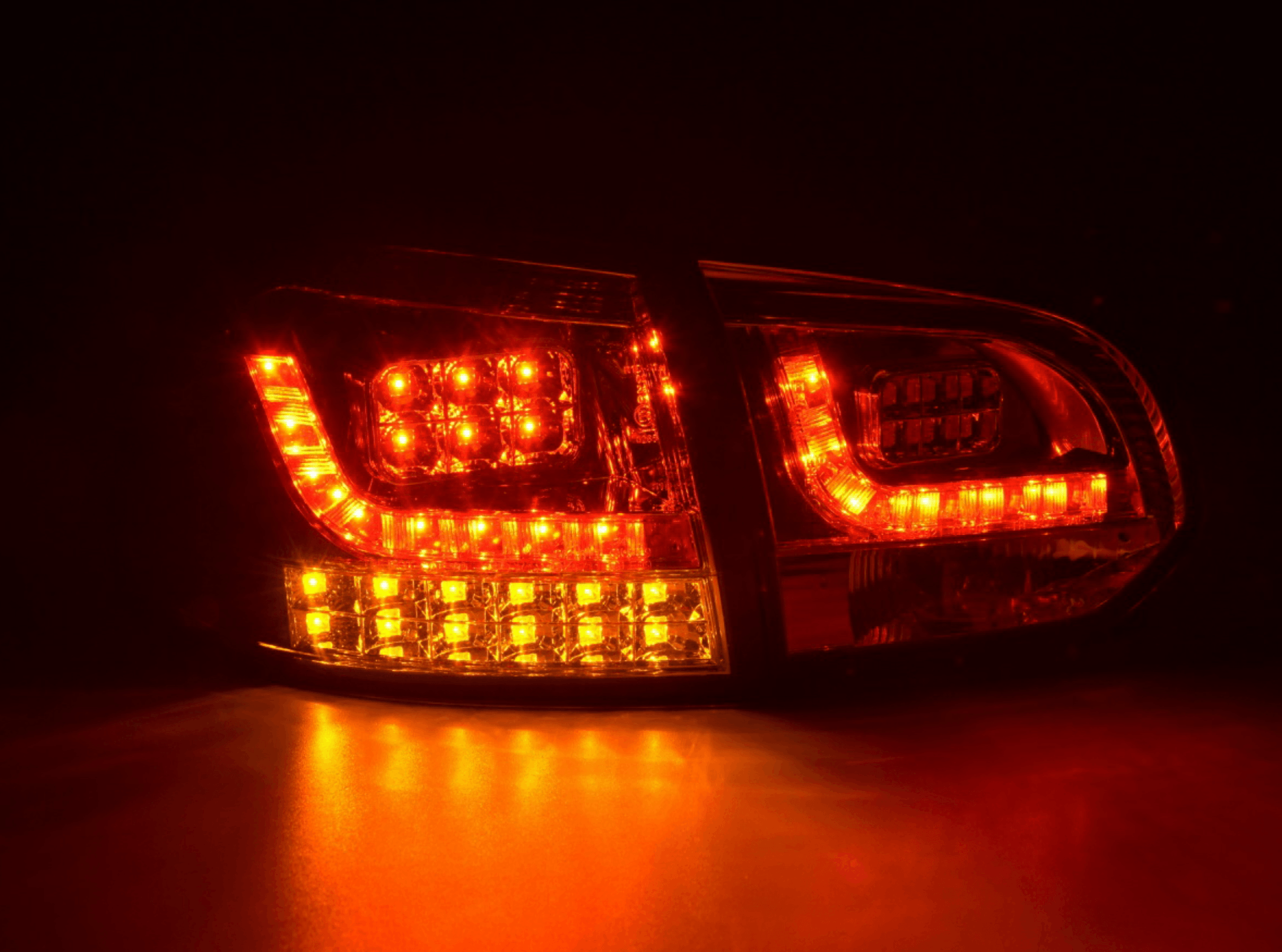 VW Golf Mk6 GTI LED Clear Tail Lights V2 LED Indicators (08-12) - K2 Industries