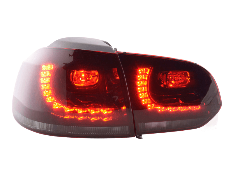 VW Golf 6 Red Black Tail Lights (2008-2012) - K2 Industries